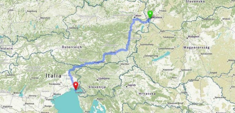 Grad Bor Mapa cesta, mapy - Grado - Ostrov slnka